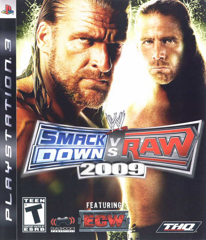 WWE Smackdown vs. Raw 2009 box art for Playstation 2